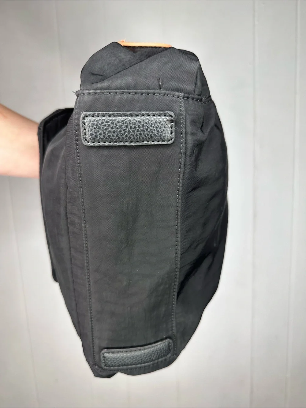 Black Women's Top-Handle Tote with Front Zip Pocket